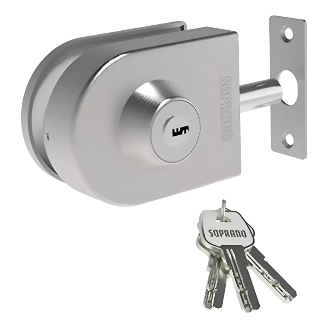 FECHADURA-PRESSAO-VIDRO-PIVOTANTE-VA-156-PK-INOX-ESCOVADO