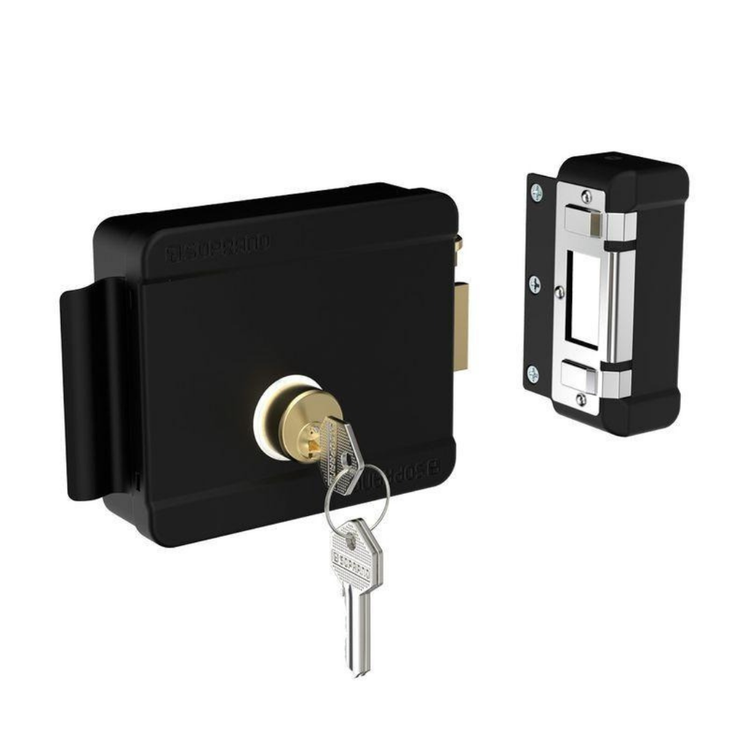 Fechadura-Eletrica-12V-Bipartido-PY-DirEsq-Preto-Soprano