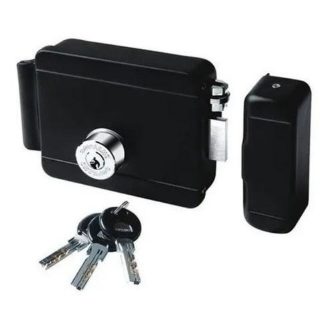 Fechadura-Eletrica12V-Bipartido-PK-ROS40-Preto-soprano