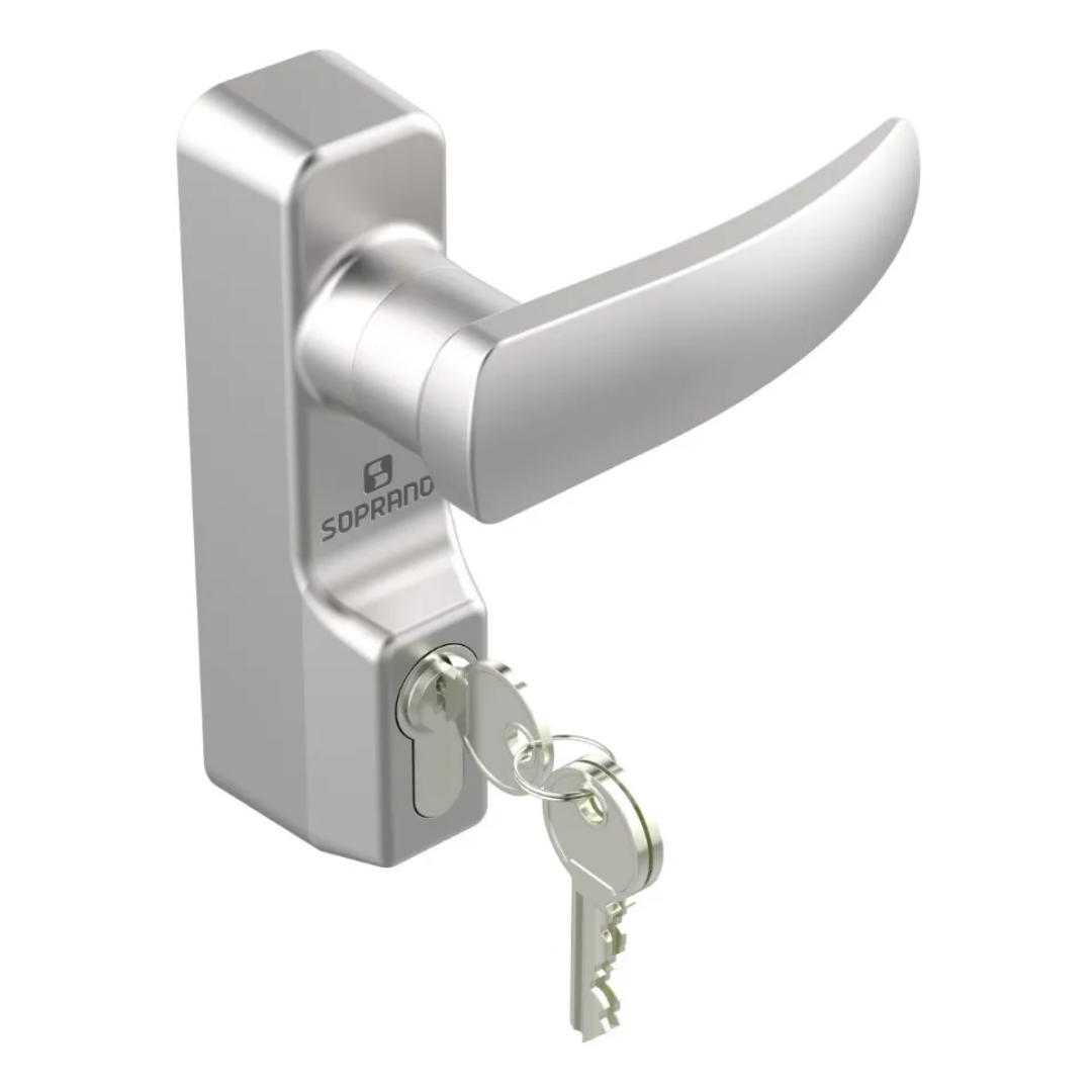 Fechadura 5124 para Barra Antipânico Prata - Soprano
